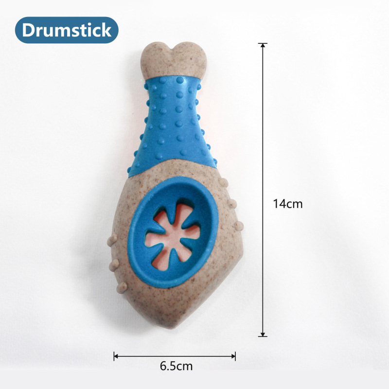 High Cost-effective Wood Plastic TPR Material Bite Resistant Dog Chew Toy