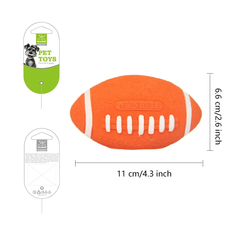 Nunbell Eco-Friendly Cartoon Soft Latex Dental Cleaning Chew Toy for Puppies and Senior Dogs