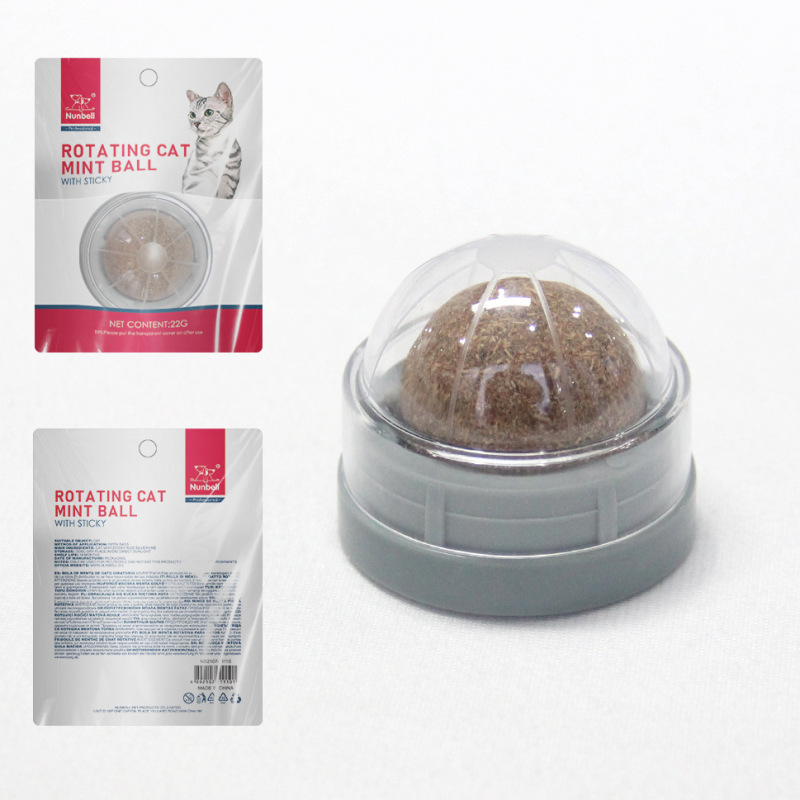 Catnip Ball Toy Plastic Molar Tooth Cleaning Bite-Resistant