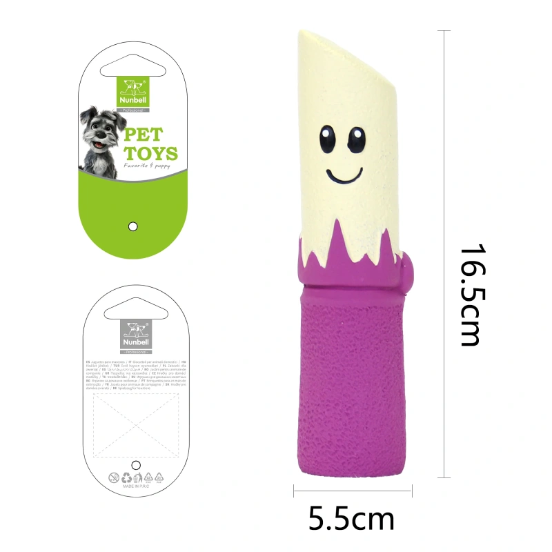 Nunbell Cartoon Natural Latex Dog Chew Toys Durable Fruit-Shaped Design for Aggressive Chewers with Fun Colors Indoor Use