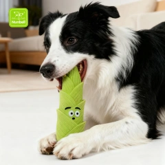 Nunbell Cartoon Natural Latex Dog Chew Toys Durable Fruit-Shaped Design for Aggressive Chewers with Fun Colors Indoor Use
