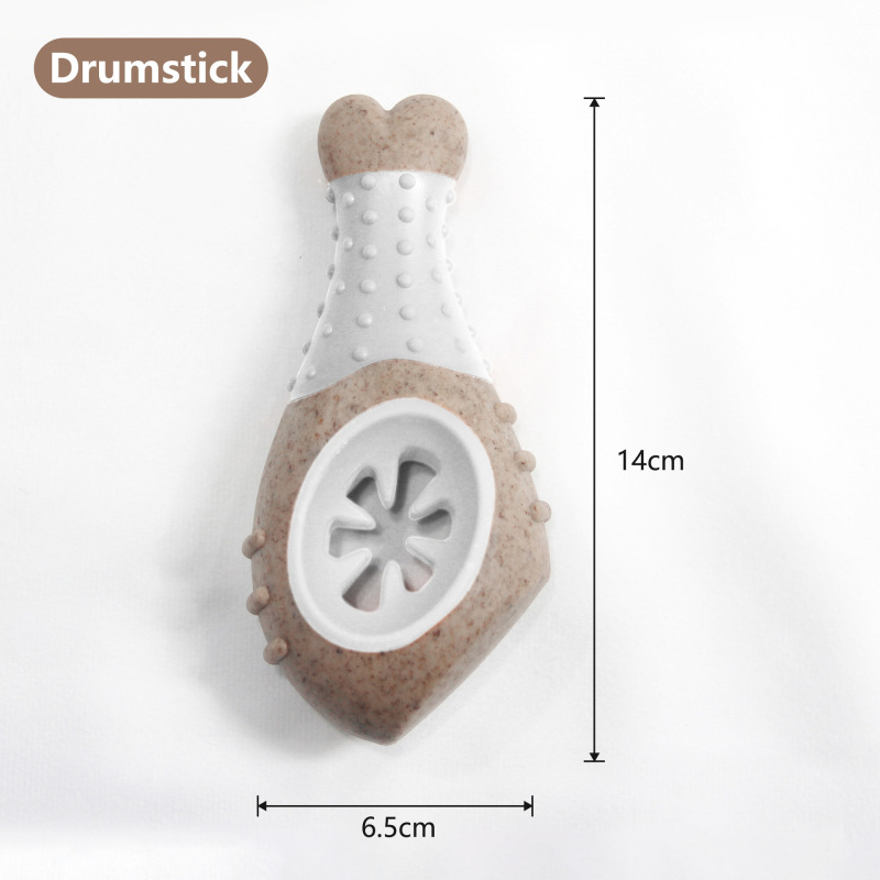 High Cost-effective Wood Plastic TPR Material Bite Resistant Dog Chew Toy