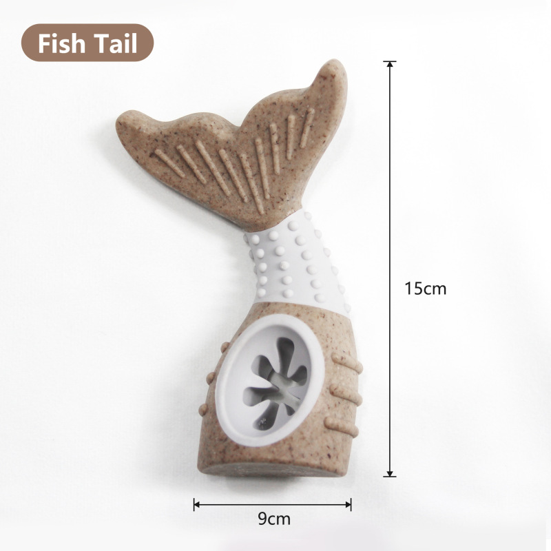 High Cost-effective Wood Plastic TPR Material Bite Resistant Dog Chew Toy