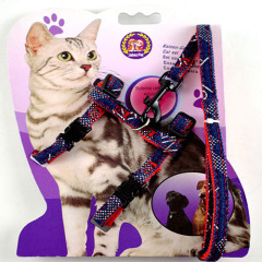 Denim Print Cat Chest Strap