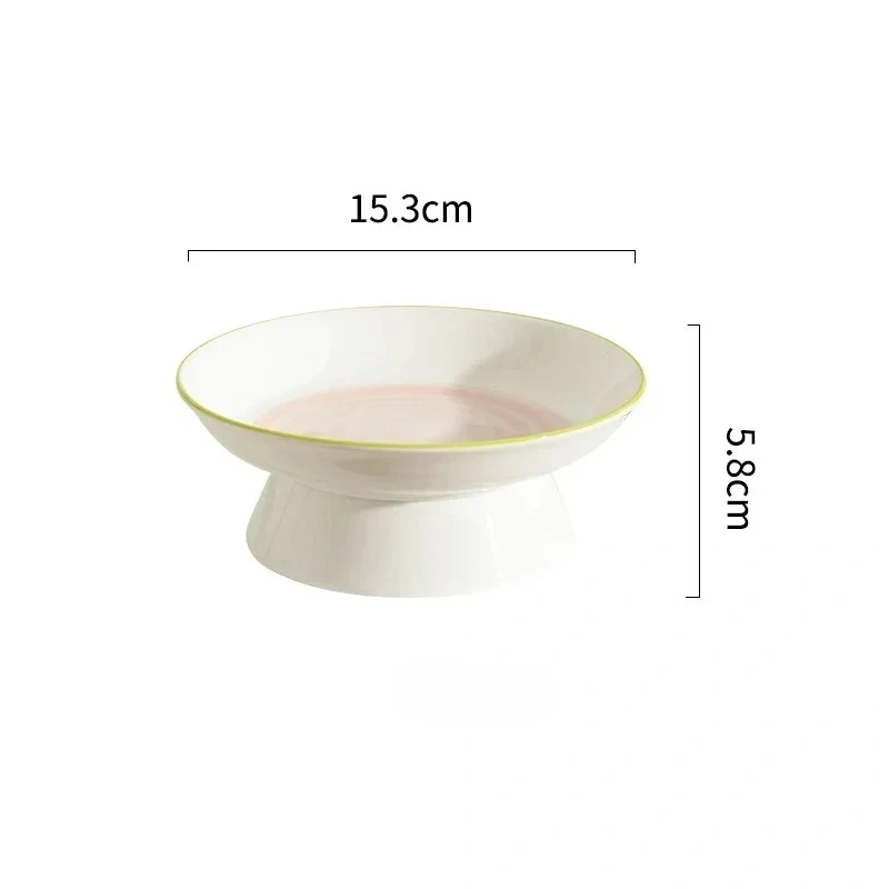 1pc Cat Bowl Elevated Elevated Food Stable and Protects Pet Spine Durable Pet Feeding Dish Water Easy To Clean Canned