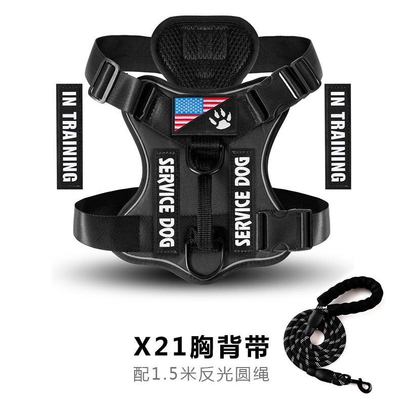 Service Dog Harness, Reflective Dog Vest Harness