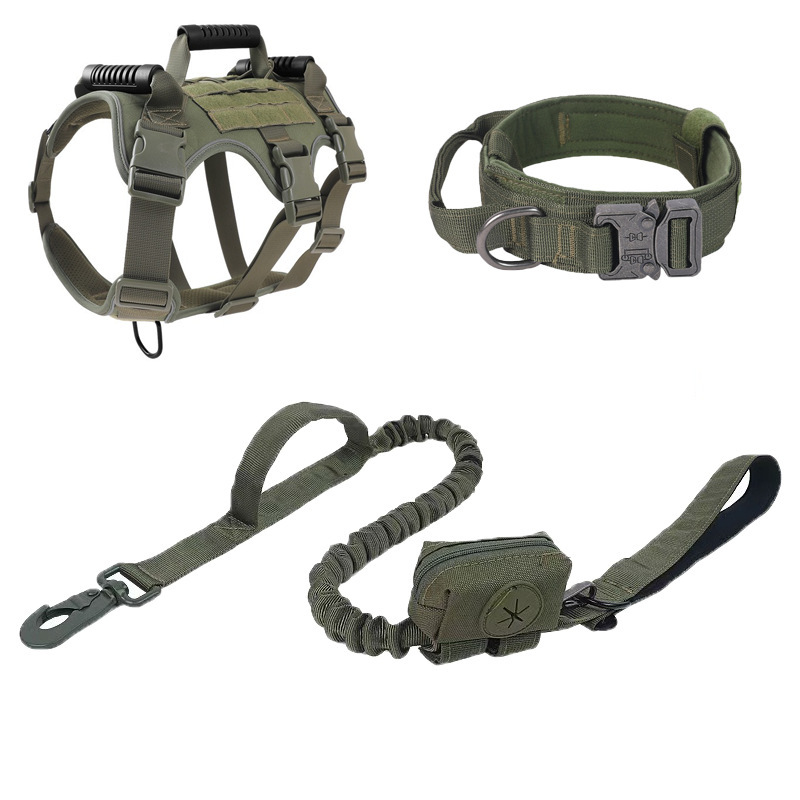 Heavy-Duty Dog Tactical Harness - Comfortable Chest Strap