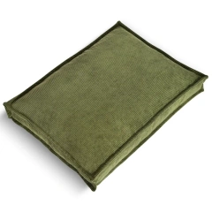 Factory Direct Sale Pet Supplies Detachable Washable Corduroy Dog Bed Pet Mat Soft Short Plush for Spring Autumn Solid Pattern
