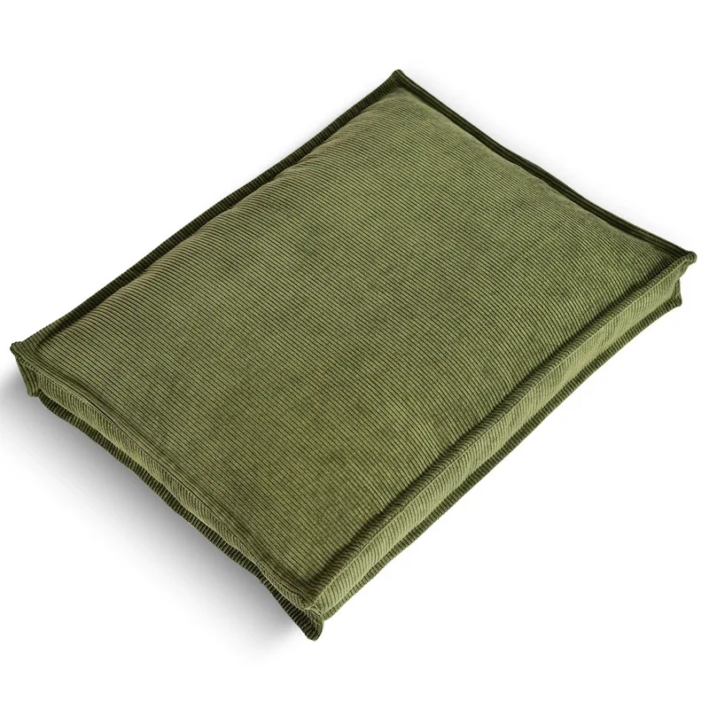 Factory Direct Sale Pet Supplies Detachable Washable Corduroy Dog Bed Pet Mat Soft Short Plush for Spring Autumn Solid Pattern