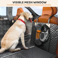 Winter Pet Dog Hammock for Car SUV Trucks Waterproof Hard Bottom Back Seat Extender for Dogs Back Seat Cover Dog Car Seat Cover