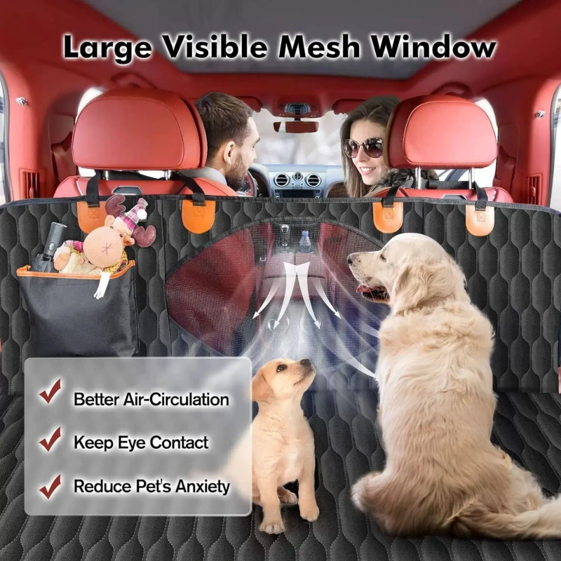 High Quality 4-in-1 Convertible Dog Hammock 100% Waterproof Non-Slip Anti-Scratch Pet Dog Car Seat Cover for Back Seat