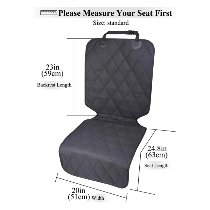 Generic Dog Car Seat Cover for Front Seat Washable Single Car Seat Protector Auto Trucks Cars SUVs Automotive Accessories