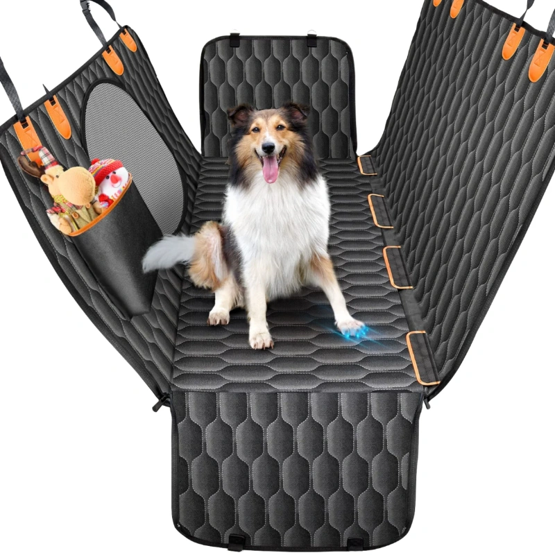 High Quality 4-in-1 Convertible Dog Hammock 100% Waterproof Non-Slip Anti-Scratch Pet Dog Car Seat Cover for Back Seat