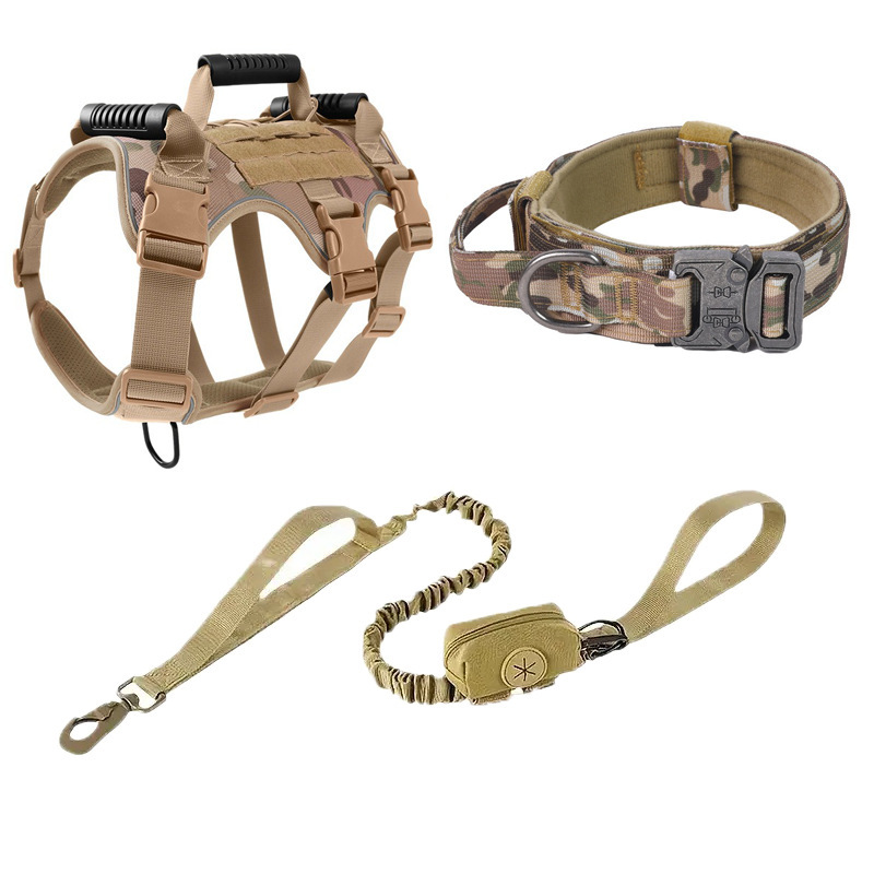 Heavy-Duty Dog Tactical Harness - Comfortable Chest Strap
