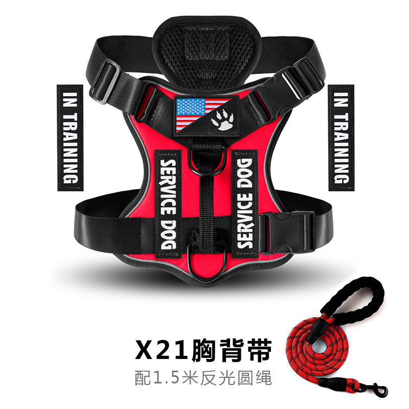 Service Dog Harness, Reflective Dog Vest Harness