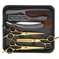 Hair Scissors JP Stainless Hairdressing Scissors 6" Haircut Set Thinning Shears Barber