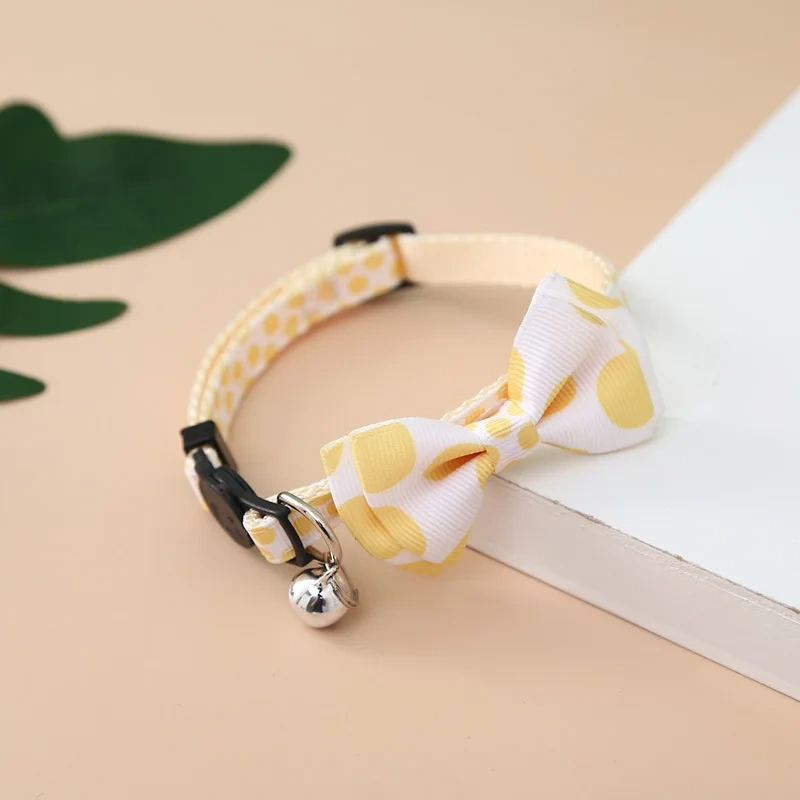 Pet Adjustable Cute Colorful Bow Collar Dog Cat Ornament Accessories