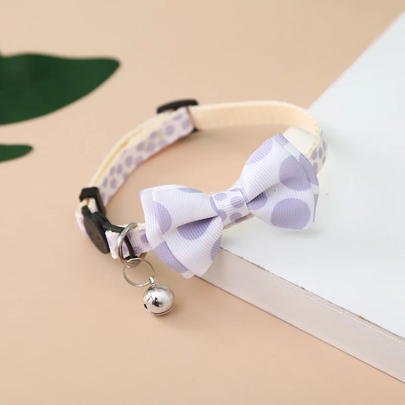 Pet Adjustable Cute Colorful Bow Collar Dog Cat Ornament Accessories