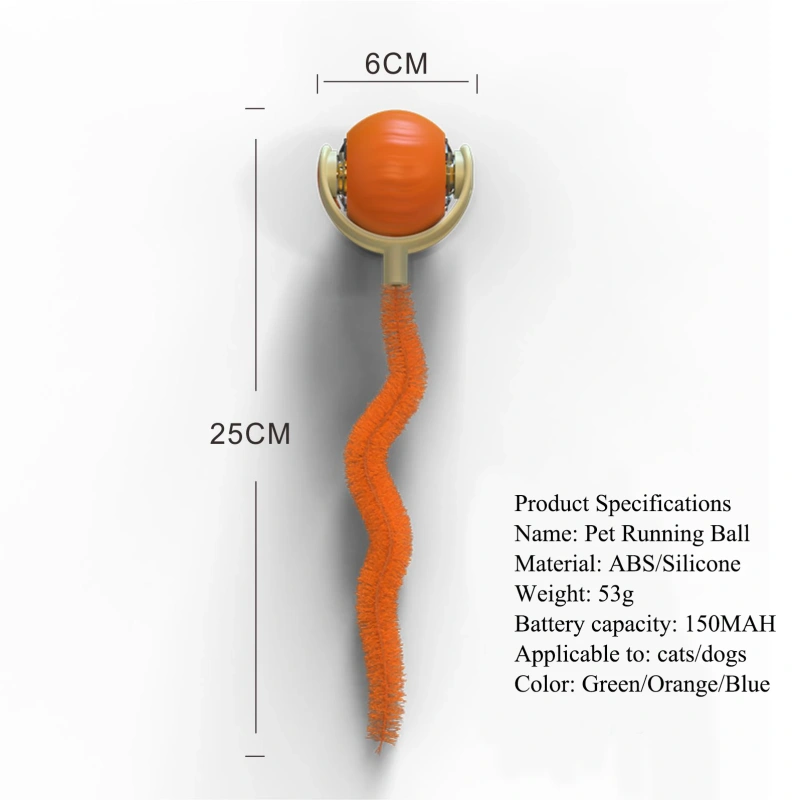 New Cat Interactive Ball Toys Bite Resistant Automatic Cat Teasing Ball Rolling Ball Smart Pet Electric Toy Dog Cat Training