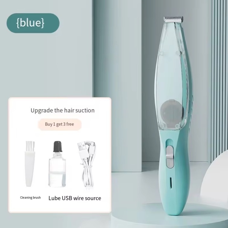 Low Noise Electric Cat Hair Clipper with Vacuum Cleaner Complete Pet Hair Removal Kit