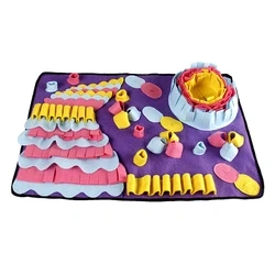Pet Activity Enrichment Dog Sniffing Mat Food Game Blanket Puzzle Carpet Nose Work Snuffle Mat for Dogs