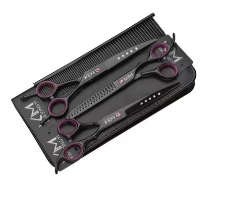 Pet grooming scissors set