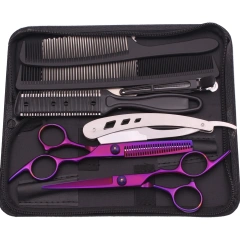 Hair Scissors JP Stainless Hairdressing Scissors 6" Haircut Set Thinning Shears Barber Shop Haircut Scissors Razor Combs C1001