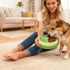 Slow Feeder Dog Bowls Puzzle Interactive Pet Supplies Dog Food Bowl Slow Feeder for Enrichment Boredom Stimulation Prevent Bloat