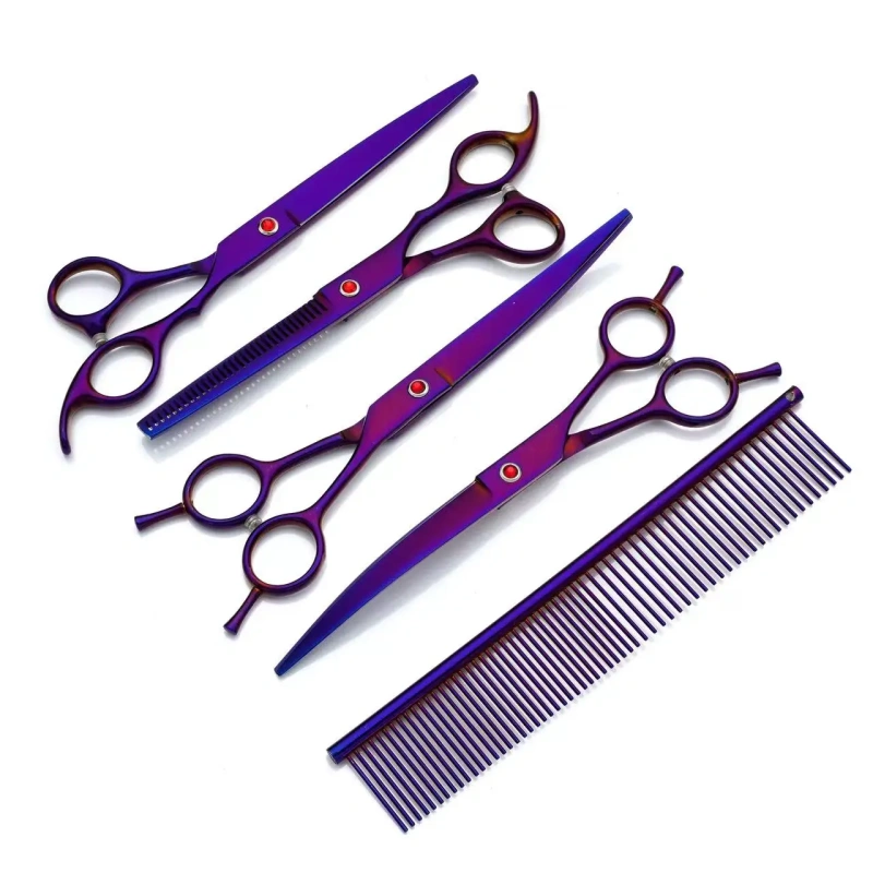 IC-70A 7 Inch Various Colors Grooming Scissors for Dogs Pet Beauty Scissor Set Stylist Scissor Kit