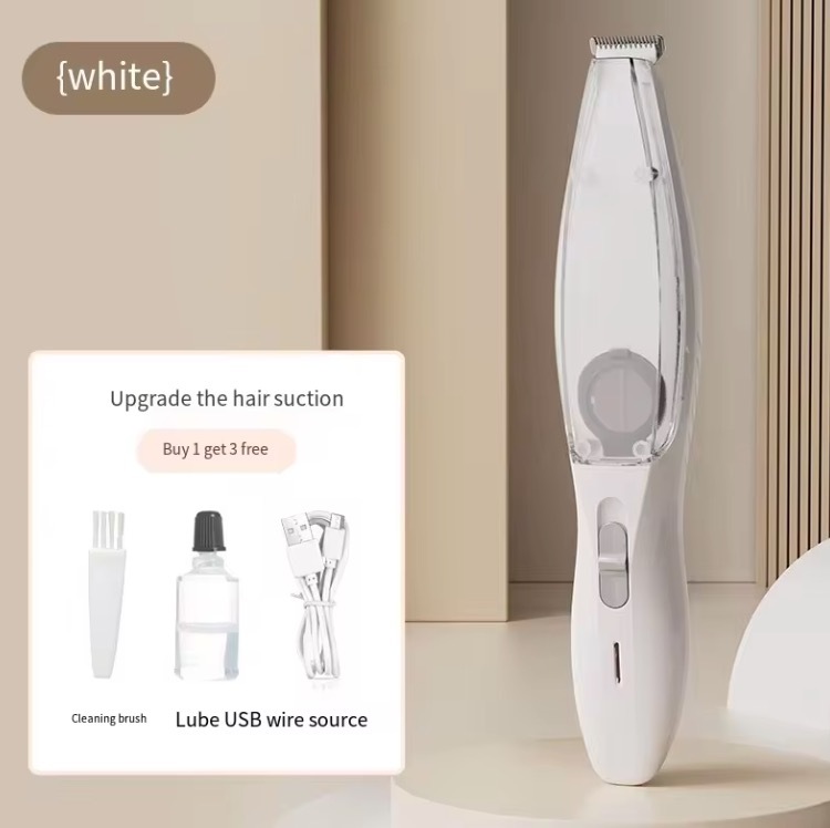 Low Noise Electric Cat Hair Clipper with Vacuum Cleaner Complete Pet Hair Removal Kit