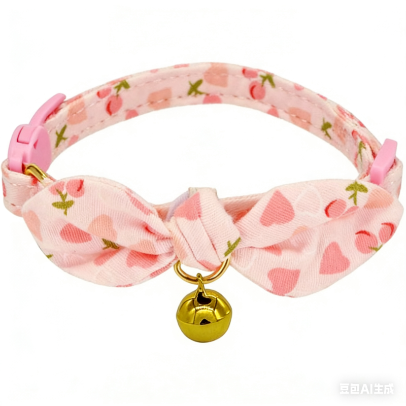 Cotton Bowtie Cat Collar with Bell