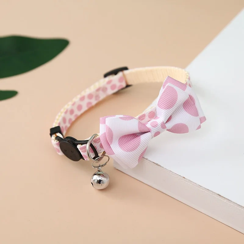 Pet Adjustable Cute Colorful Bow Collar Dog Cat Ornament Accessories