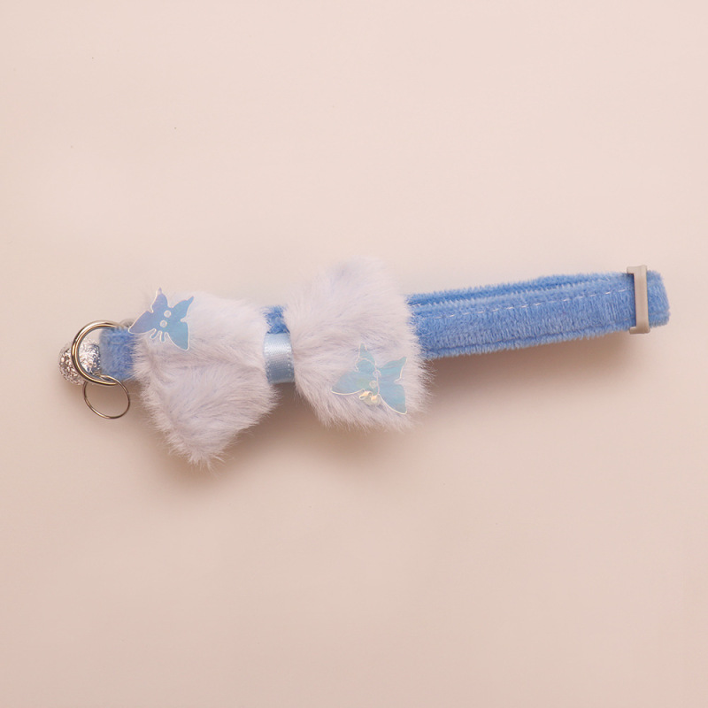 Knitted Bow Pet Collar