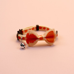 Knitted Bow Pet Collar