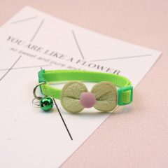 Knitted Bow Pet Collar