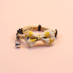 Knitted Bow Pet Collar