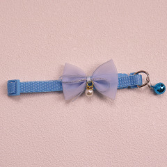 Knitted Bow Pet Collar
