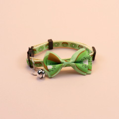 Knitted Bow Pet Collar