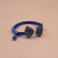 Knitted Bow Pet Collar