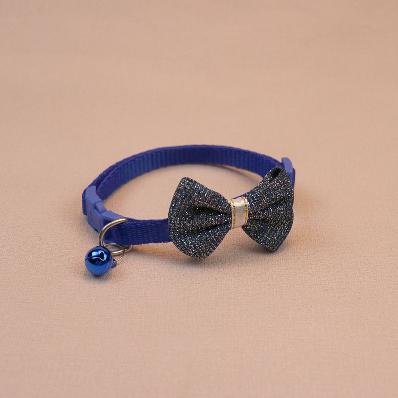 Knitted Bow Pet Collar