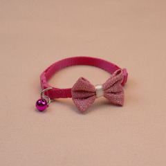 Knitted Bow Pet Collar