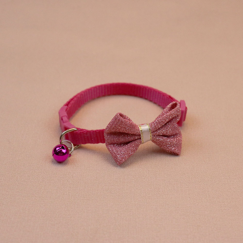 Knitted Bow Pet Collar
