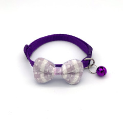 Knitted Bow Pet Collar