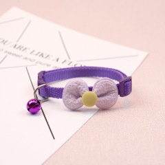 Knitted Bow Pet Collar