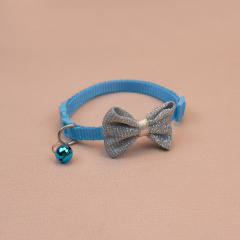 Knitted Bow Pet Collar