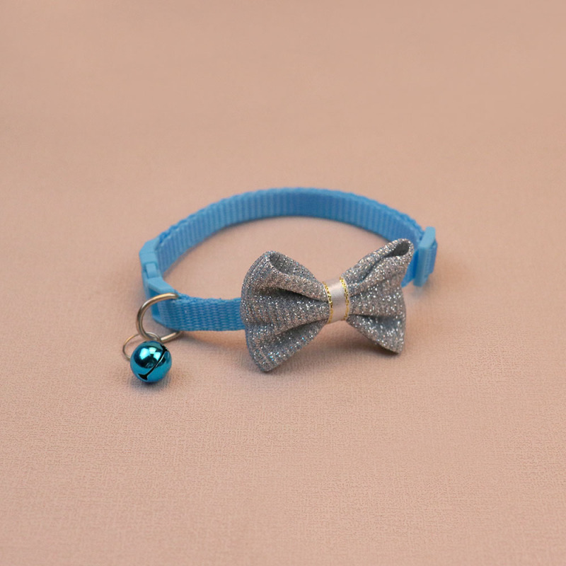 Knitted Bow Pet Collar