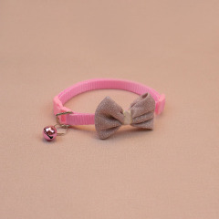 Knitted Bow Pet Collar
