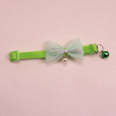 Knitted Bow Pet Collar