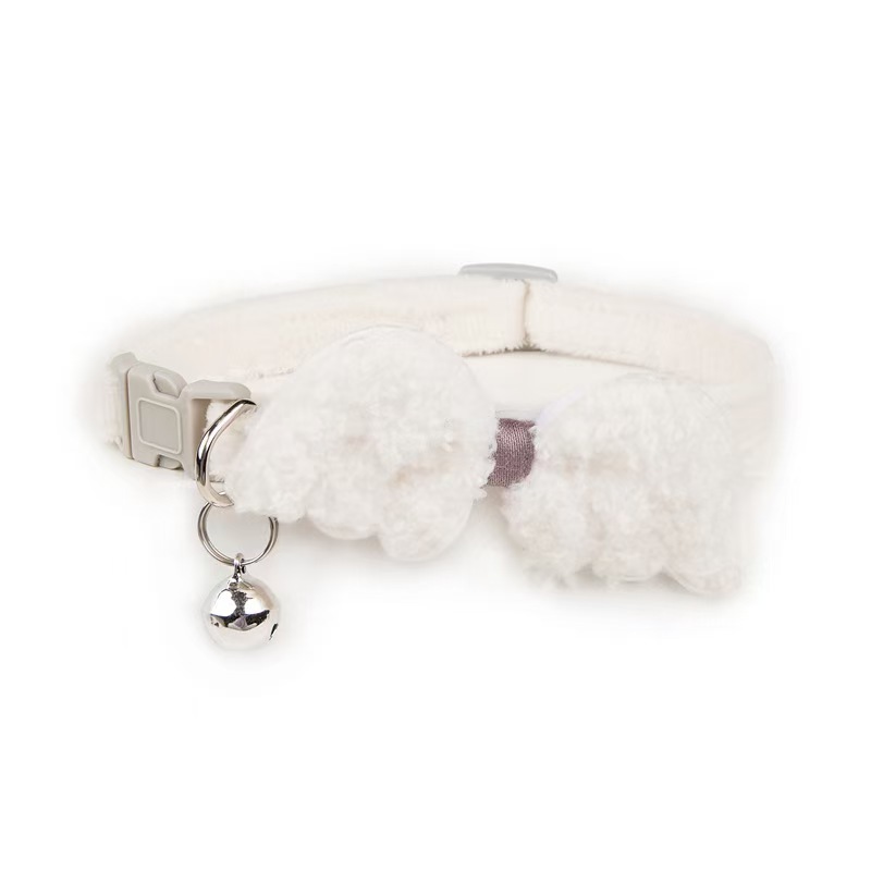 Knitted Bow Pet Collar
