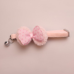 Knitted Bow Pet Collar